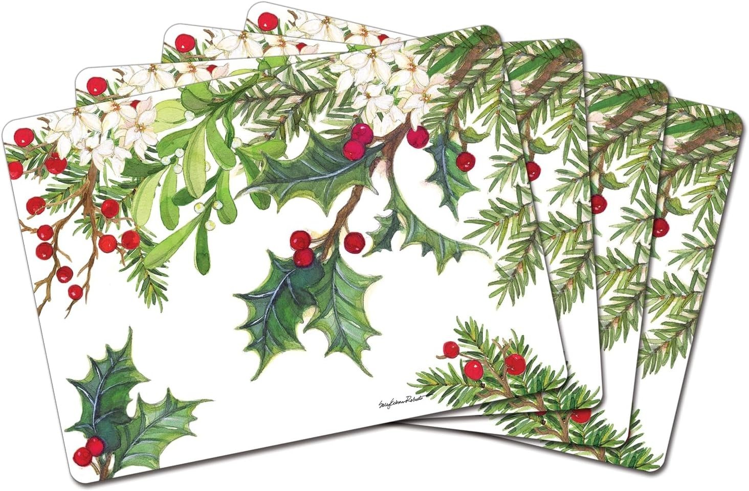 Balsam & Berries Premium Decorative Hardboard Placemat 4 Pack Made in The USA gallery