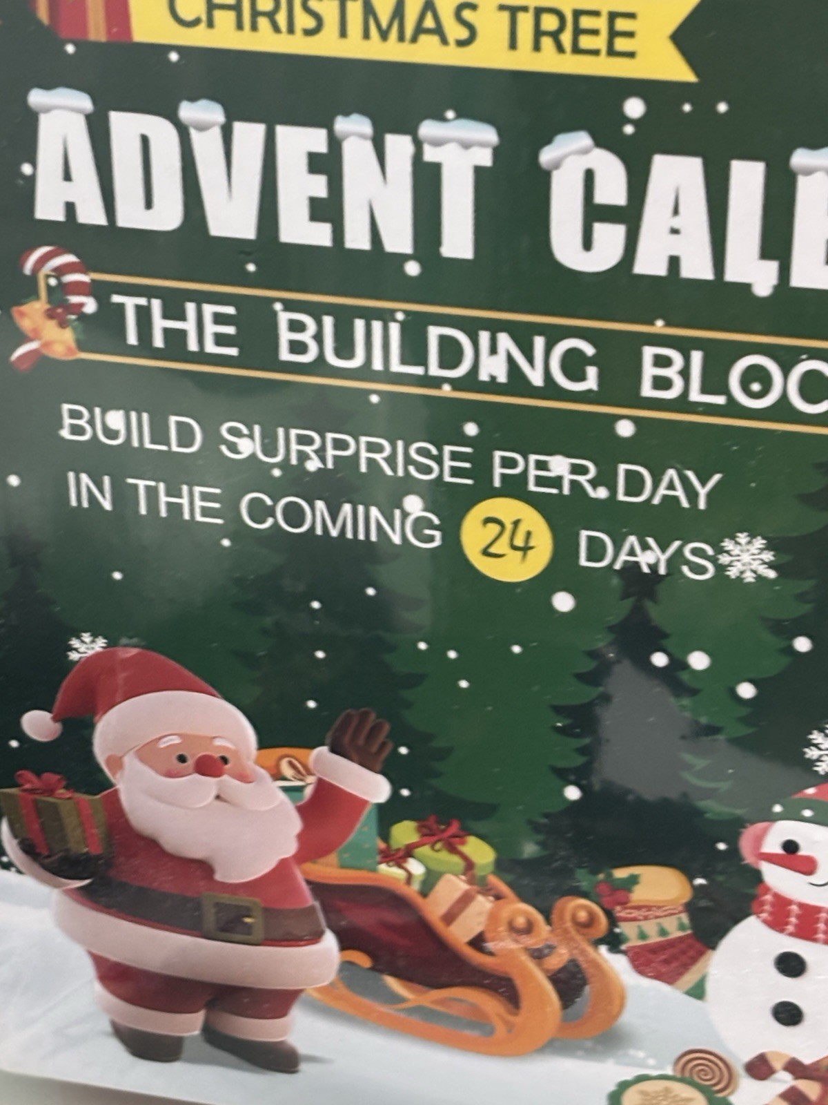 Christmas Tree Advent Calendar Kit The Building Blocks New In Package gallery