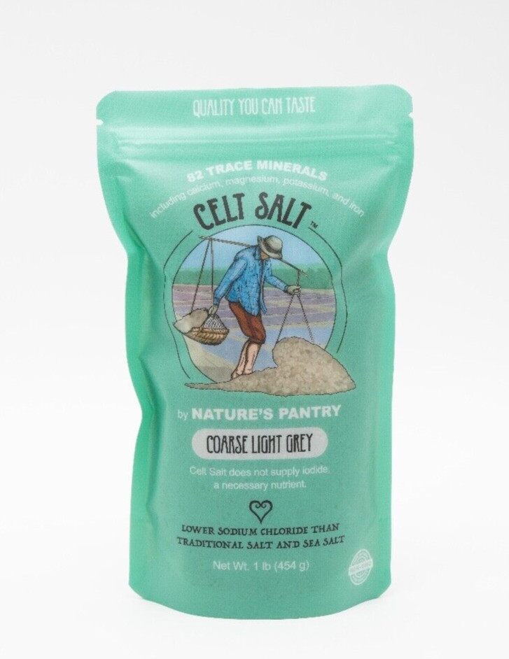 Celtic Sea Salt- Coarse Light Grey 1 lb Resealable Bag Celt Salt Brand FREE SHIP gallery