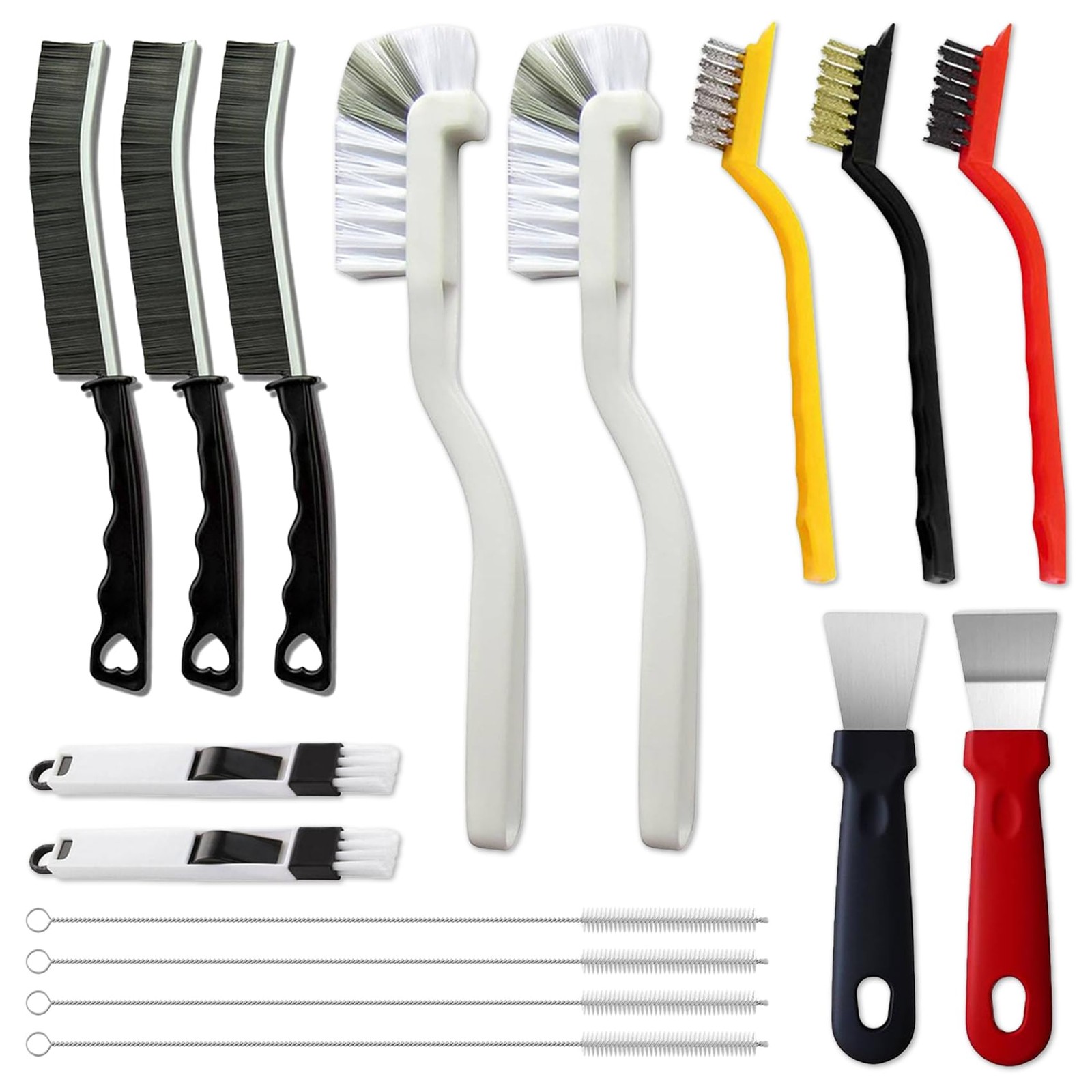 16Pcs Crevice Cleaning Brush Set, Hard Bristle Scrub Brushes Tools for Deep C... gallery