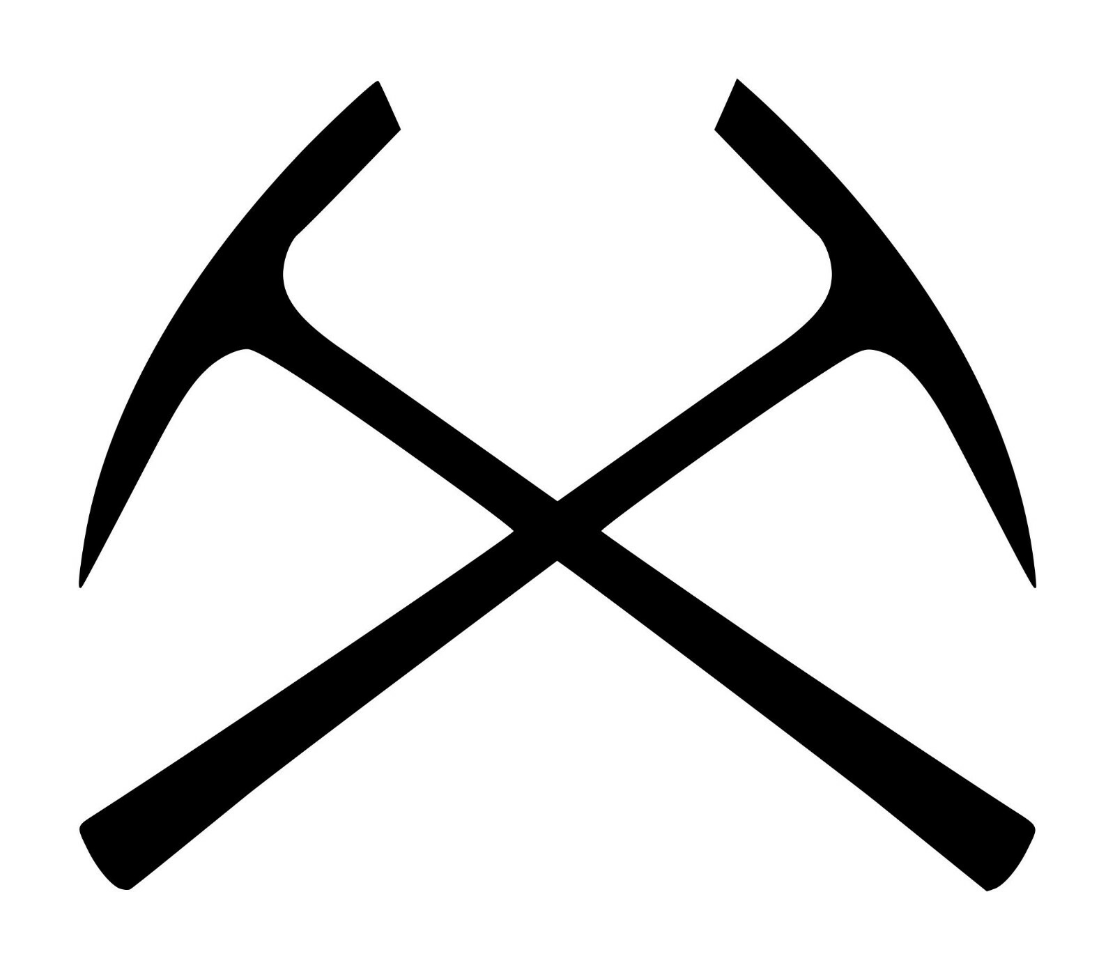 Crossed Pickaxes Vinyl Decal Sticker - Mining Pick Axes - Geology Mattock Ax Ice gallery