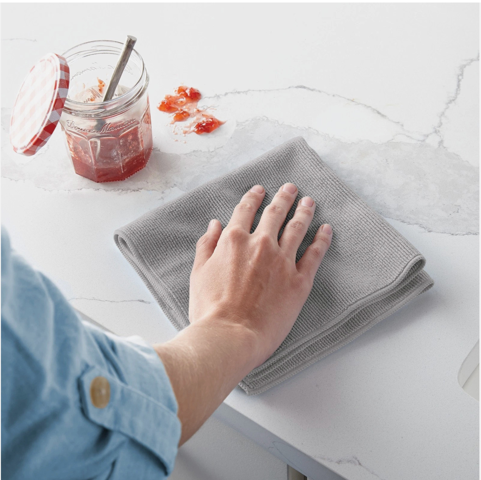 Norwex Enviro Cloth Graphite/Gray Cleaning cloth FREE SHIPPING TODAY gallery