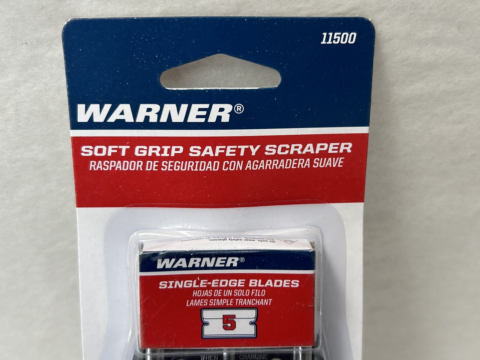 New Warner Soft Grip Safety Scraper 2-PACK Includes 10 Blades #11500 gallery