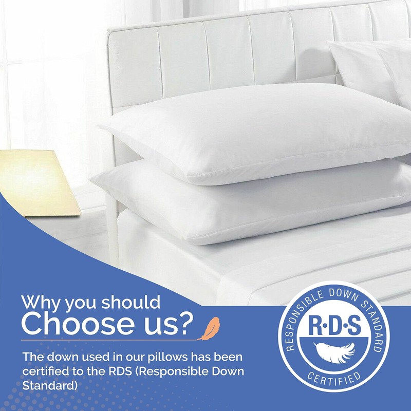 Continental Bedding: Your Side Sleeper's Feathered Cloud, 6" Loft, Cotton 300TC gallery