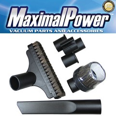 MaximalPower Vacuum Attachments Accessories Cleaning Kit Brushes for 1 1/4″ Hose