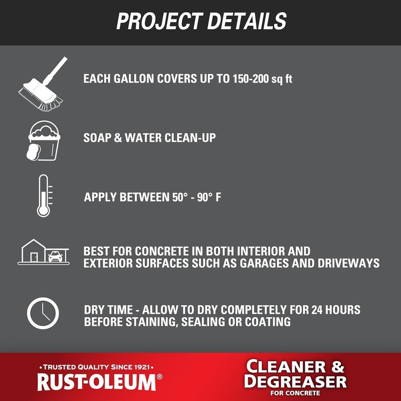 Rust-Oleum Cleaner & Degreaser for Concrete, 1 Gallon - 301243 gallery