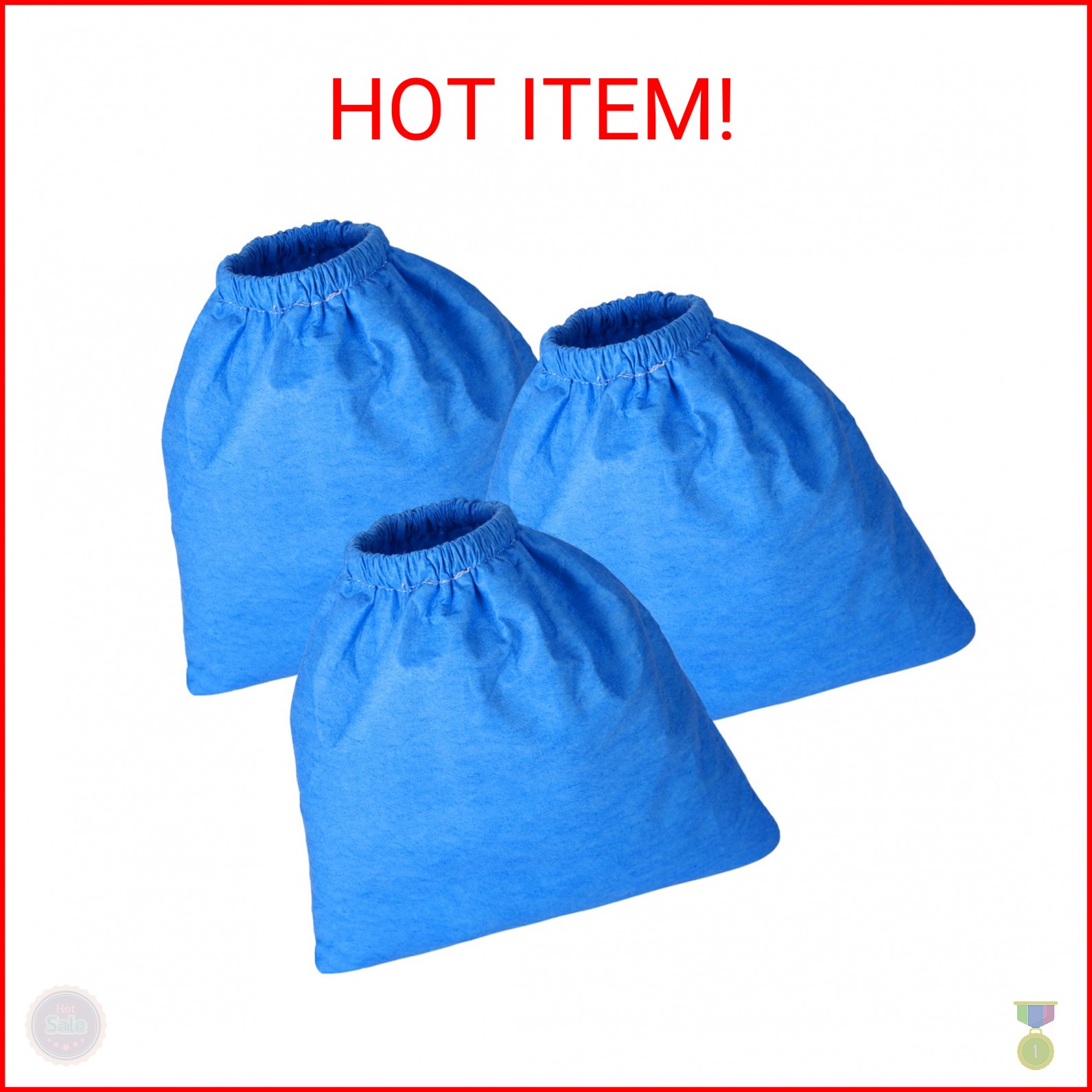 3 pcs Cloth Filter Bag for Armor All AA256 AA255 2.5 Gallon Shop VAC Microlined gallery