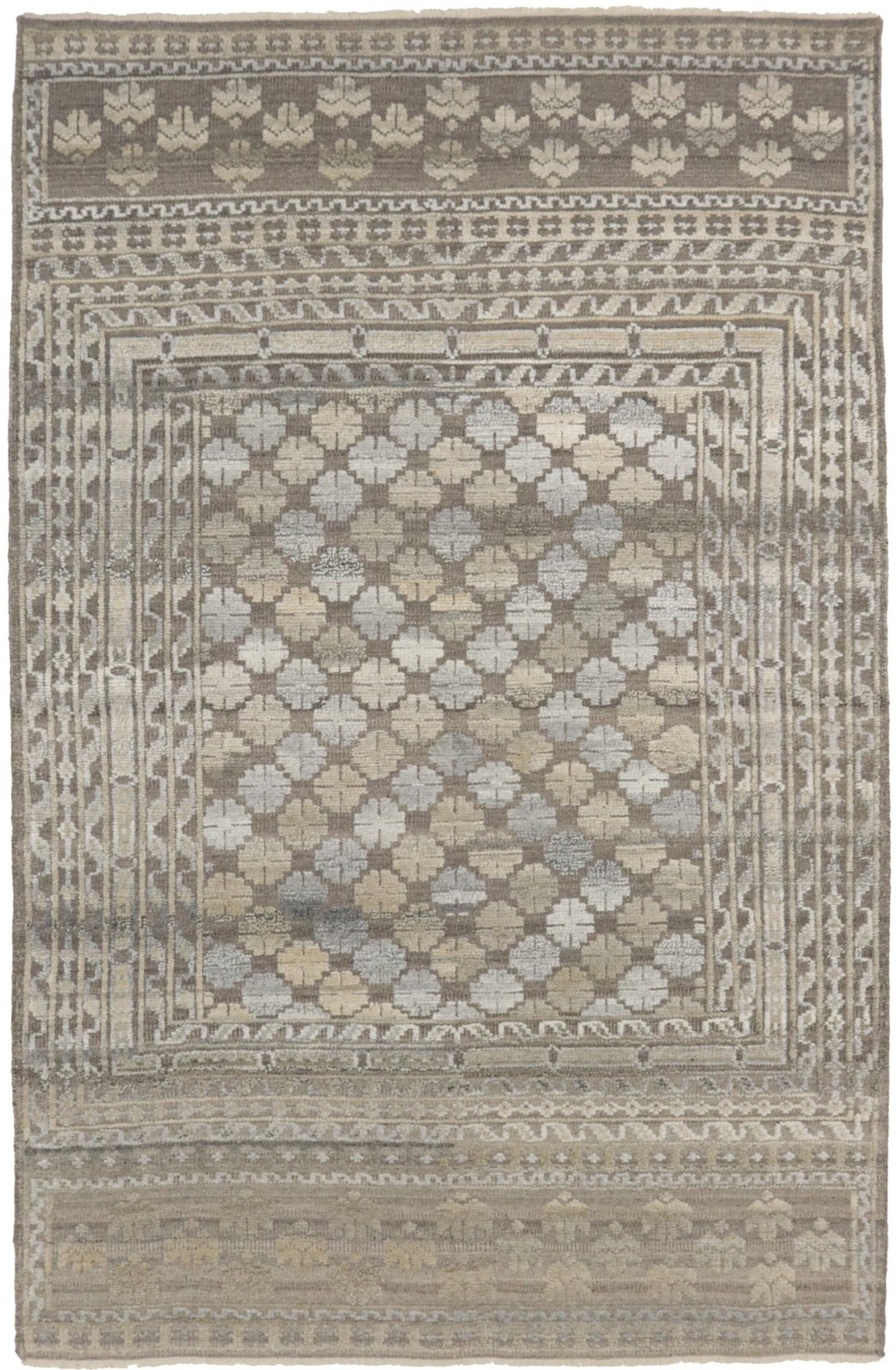 6x9 Handmade High-Low Relief Modern Oriental Rug Rare Contemporary Carpet gallery