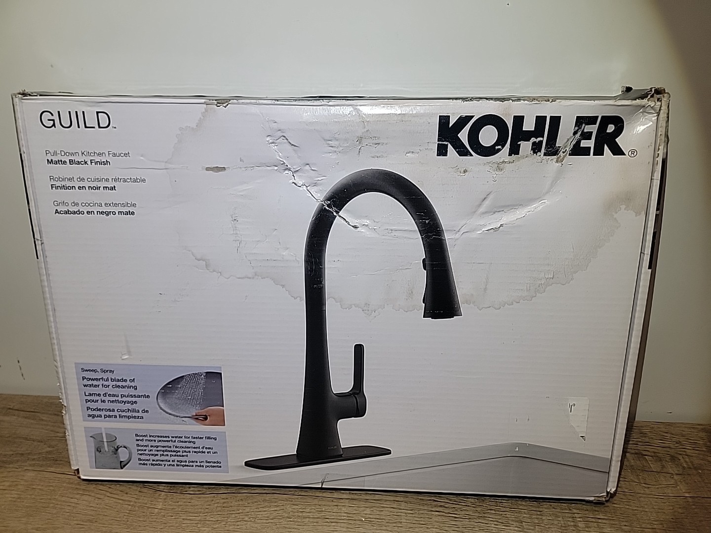 Kohler Guild Kitchen Faucet Matte Black Finish, Pull Down - Brand New gallery