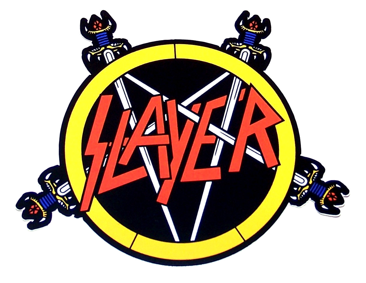 SLAYER - Logo LARGE Die Cut Sticker Decal Official Heavy Metal Music Band gallery