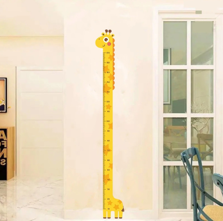 1pc Kids Height Chart Wall Sticker Unicorn Dinosaur Giraffe Growth - NEW gallery