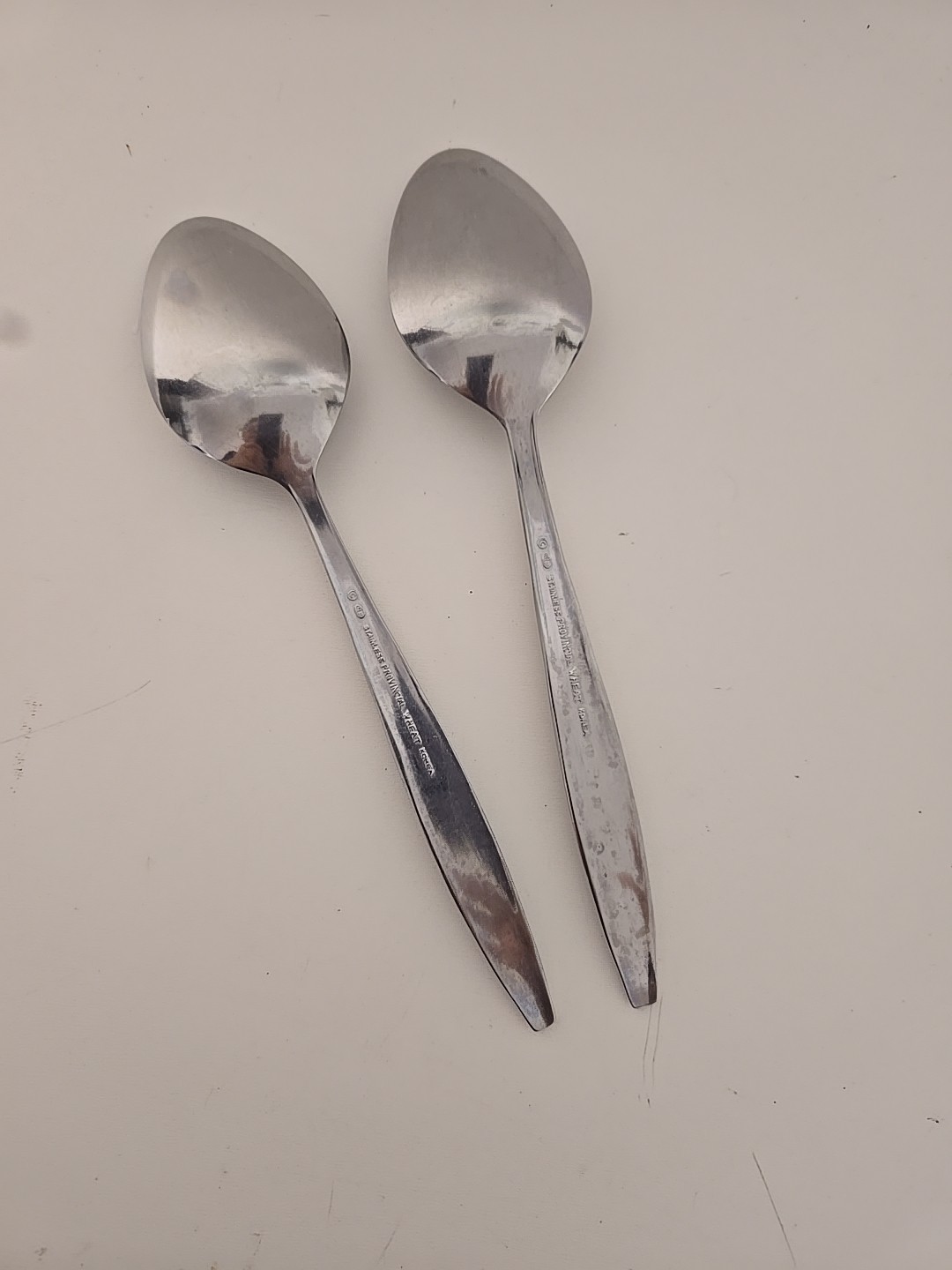 2pc Hanford Forge Provincial Wheat Serving Spoon 8" Stainless Steel Flatware gallery