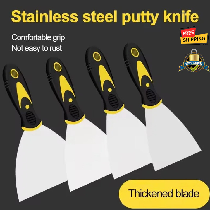 1/4 pcs Stainless Steel Putty Knife Set 2/3/4/5 Inch Scraper Tool NEW gallery
