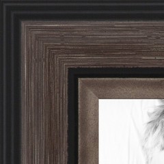ArtToFrames 1.25″ Custom Poster Frame Gray Grey and Black 4448 Large