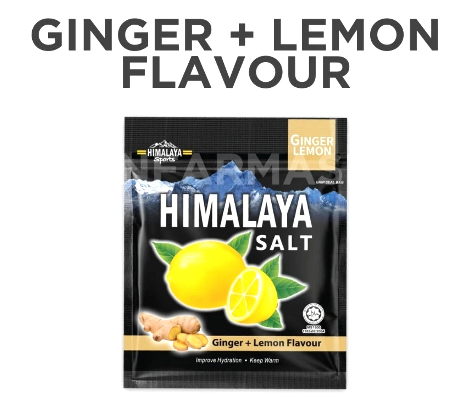 Himalaya Salt Sport Candy Ginger Lemon - 12 Packs/Box - Choice of 1 to 12 Boxes gallery