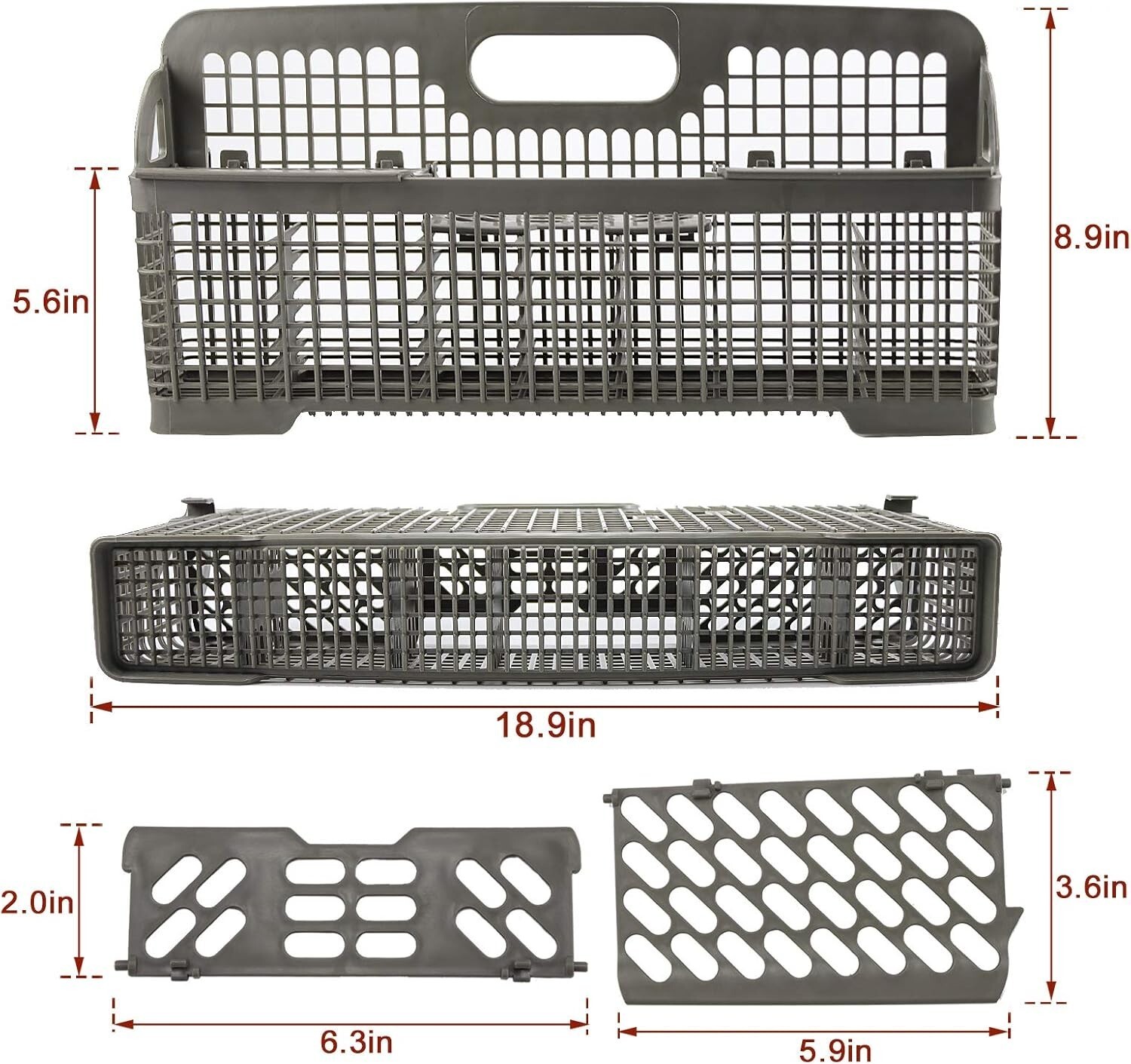 Dishwasher Silverware Basket For Kitchenaid Whirlpool WP8562043 8531233 gallery