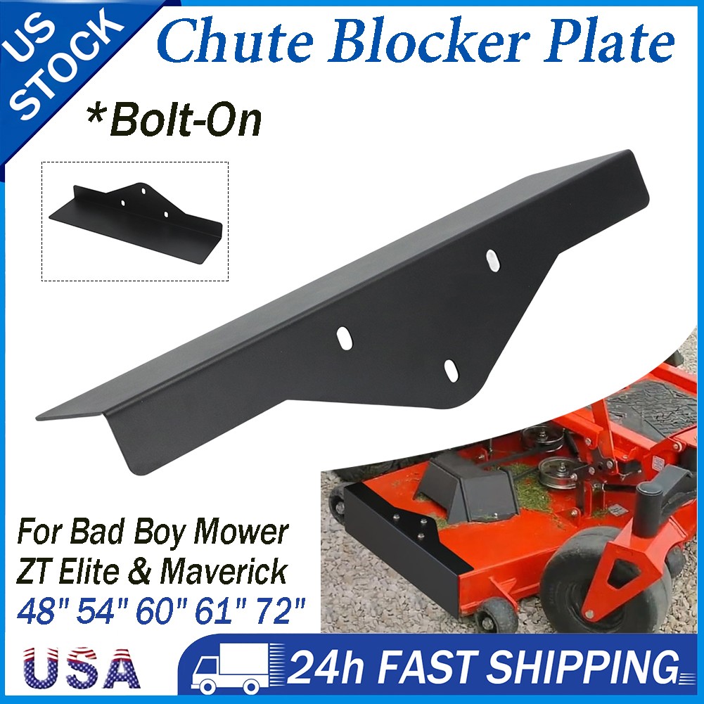 Chute Blocker / Mulch Plate For Bad Boy ZT Elite & Maverick 48" 54" 60" Mower US gallery