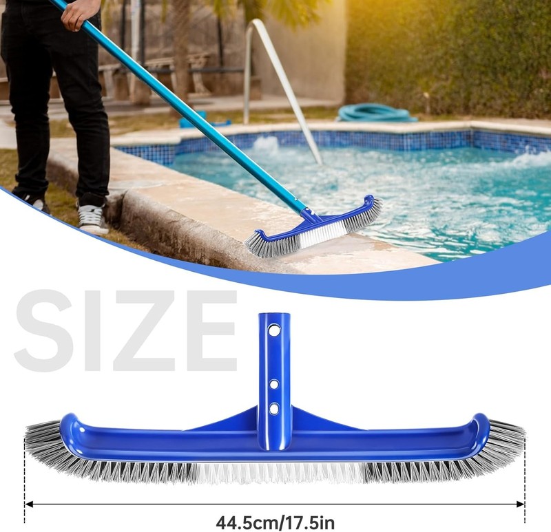 Pool Brush Head, 17" Brushes for Cleaning Walls, Large, gallery