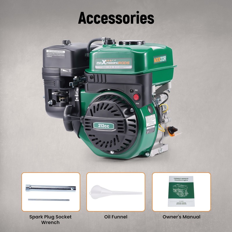 212cc 7HP Gasoline Engine Motor Pull Start Horizontal For Mini-Bike Log Splitter gallery