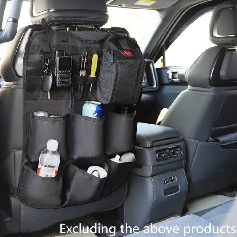High Quality Multifunction 55*37CM 600D 6PCS In 1 Car Back Seat Tactical Hanging gallery