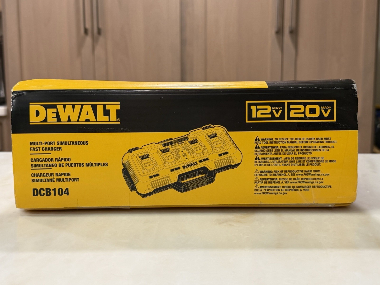 DEWALT DCB104 4-Port Battery Charger 12v/20v/60v Lithium XR, Fast Charging. gallery