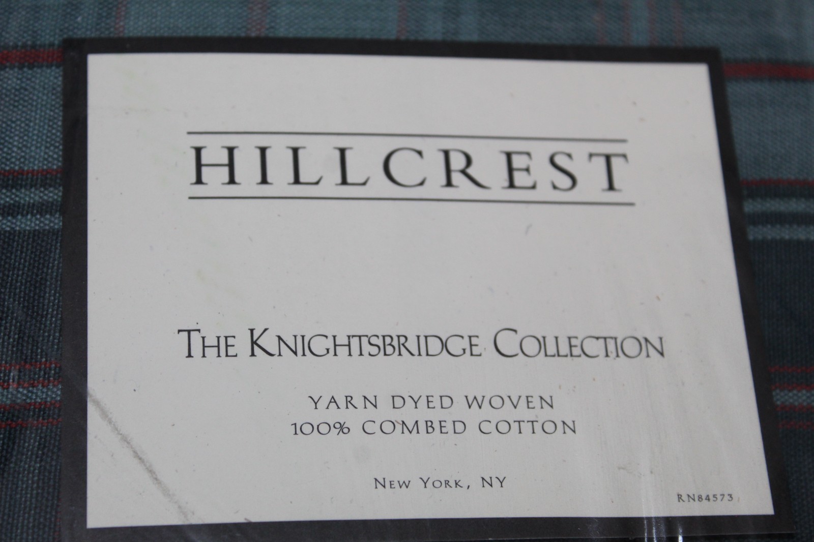 Hillcrest The Knightsbridge Collection Yarn-dyed Woven 100% Combed Cotton Shower gallery