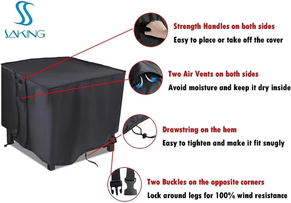 Fire Pit Cover, 28 Inch Firepit Covers Square Gas Fireplace Fire Pit Table Cover gallery