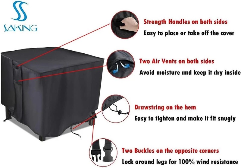 Fire Pit Cover, 28 Inch Firepit Covers Square Gas Fireplace Fire Pit Table Cover gallery