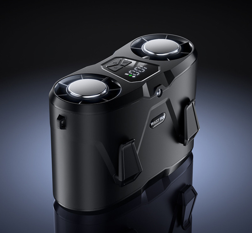 New 20000mAh Dual-Motor Air Conditioner Rechargeable Portable Clip-on Waist Fan gallery