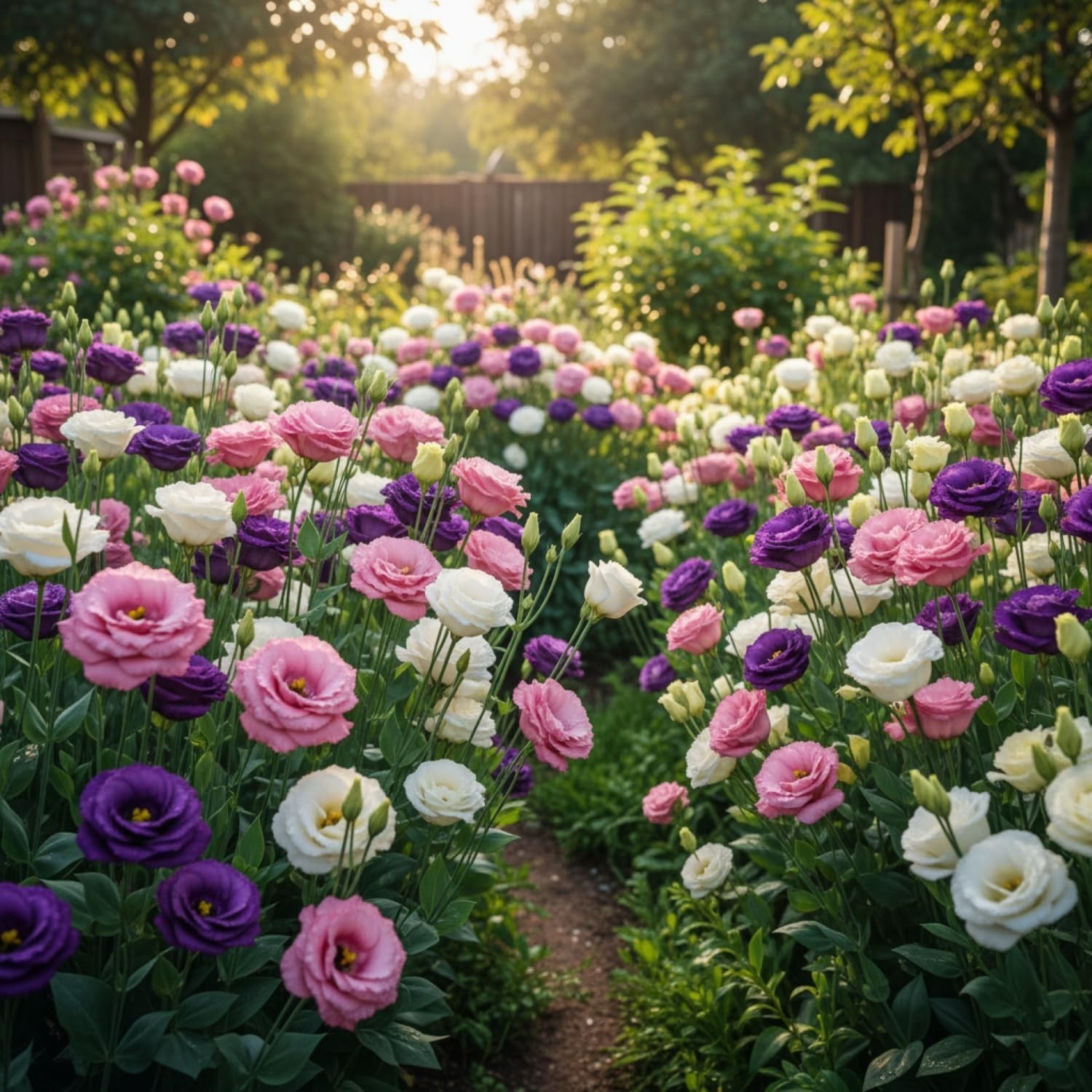 LISIANTHUS Mixed Color Eustoma 25+ Flower Seeds, Thornless Rose Seed, Non-GMO gallery