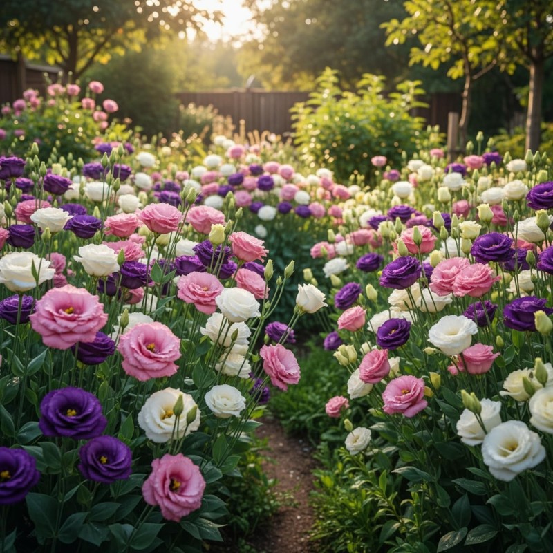 LISIANTHUS Mixed Color Eustoma 25+ Flower Seeds, Thornless Rose Seed, Non-GMO gallery