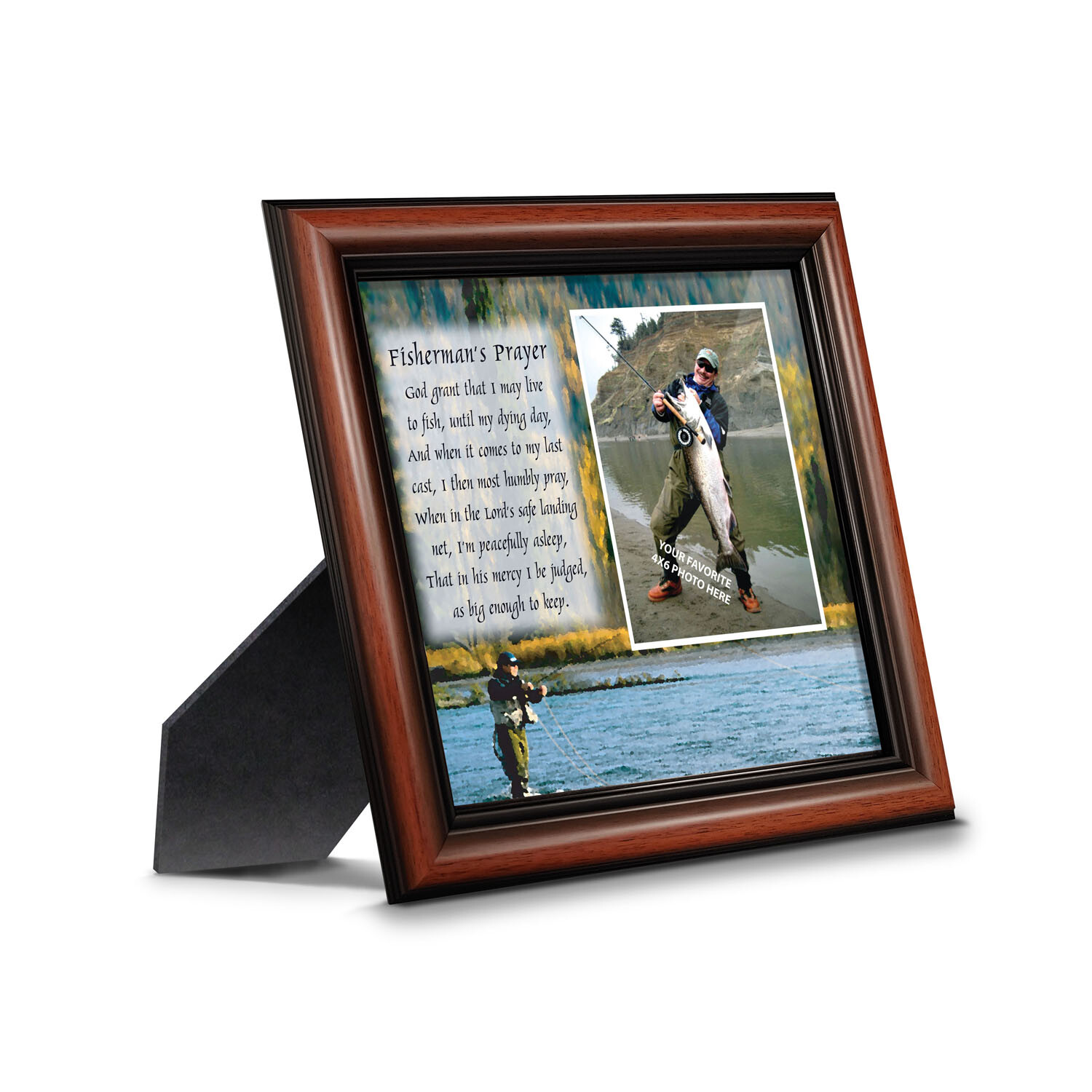 Fly Fishermen Pray, Framed decorations for home and office, 10X10 9709 gallery