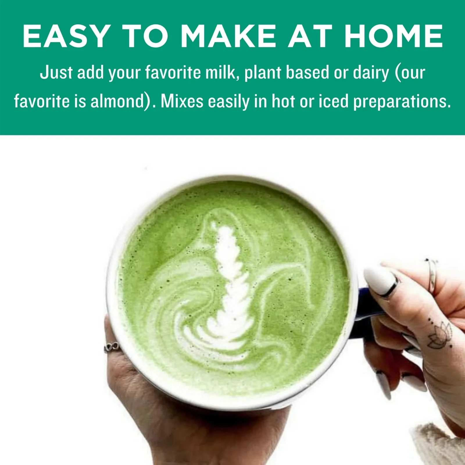 Jade Leaf Matcha, Organic Japanese Matcha Latte Mix, Powdered Tea, 3.5 Oz gallery