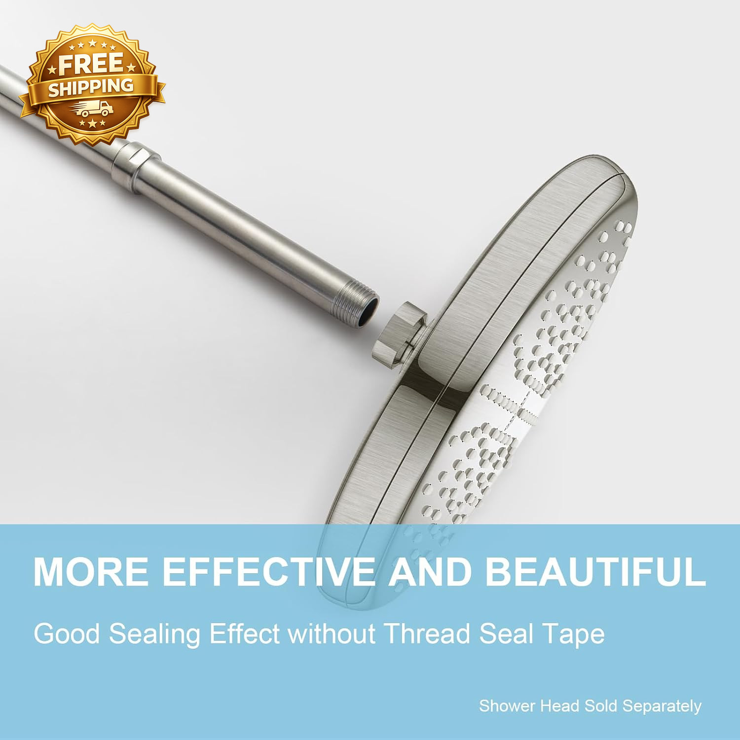 Shower Head Extension Arm 3 In Brushed Nickel Shower Arm Extension Shower gallery