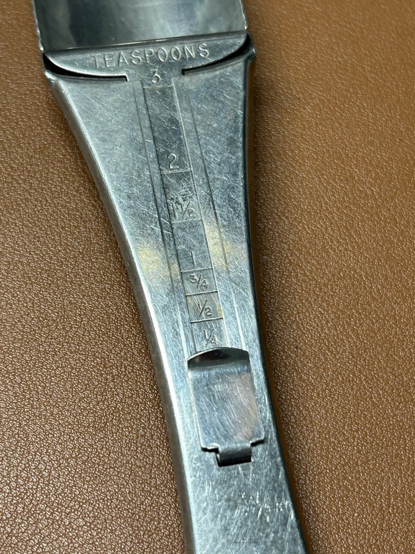 Vintage Bonny Adjustable Measuring Spoon 1 Tbsp 3 Tsp Stainless USA gallery