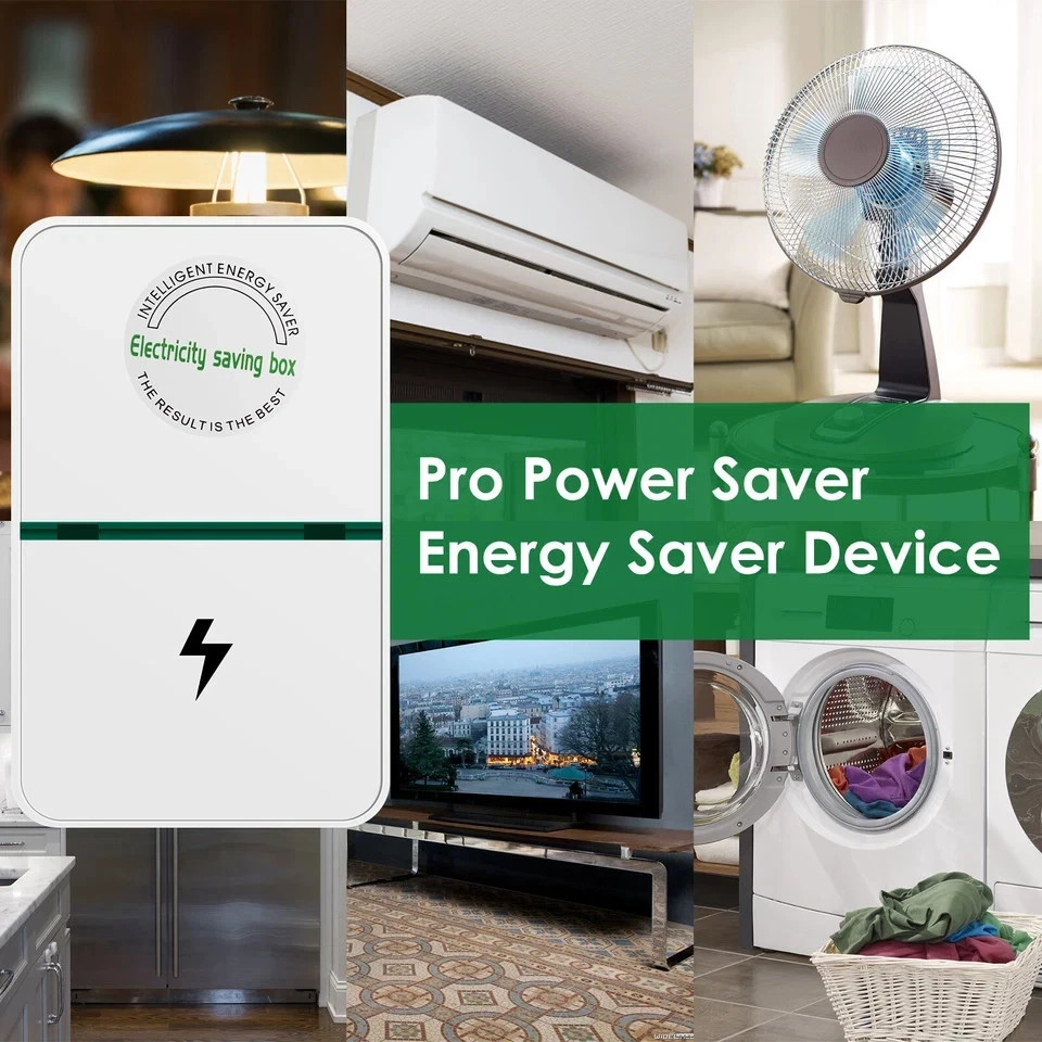2pcs Pro Power Saver Energy Saver Household Power Saver Electricity Saving US gallery