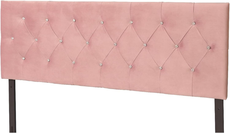 Concetta Full Upholstered Panel Headboard, Diamond Button Tufted gallery