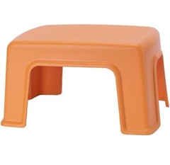 Non-Slip Footstool for Adults Stackable Household Stool Bathroom Footrest Orange