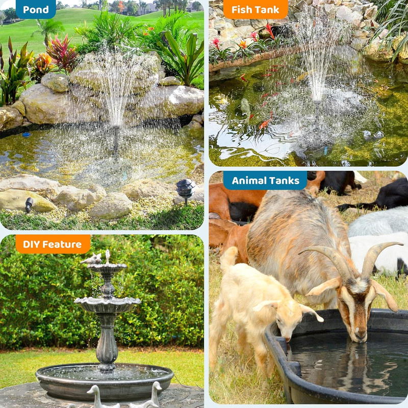 25W Solar Pond Pump with Filter Kit for Garden Waterfalls and Fountains gallery
