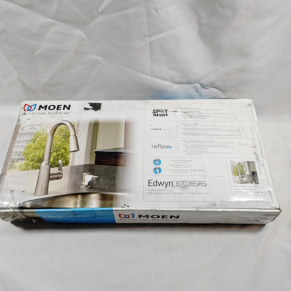 Moen Edwyn 1-Handle Pull-Down Sprayer Kitchen Faucet Stainless Steel 87028SRS gallery