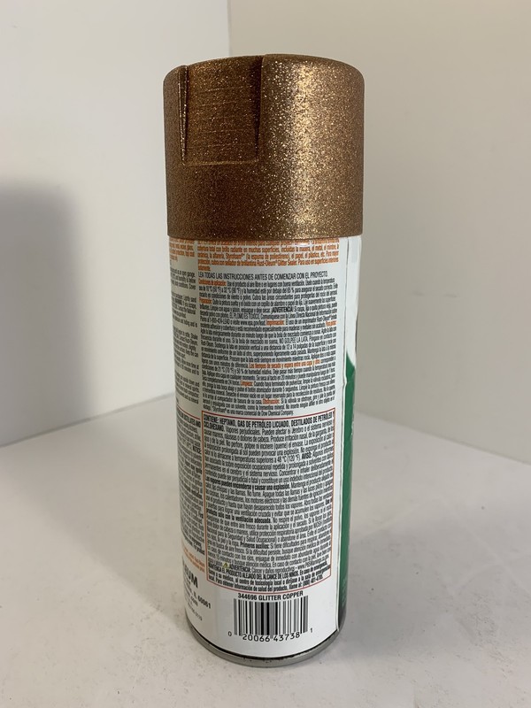 Rust-Oleum Glitter Spray Paint Intense Shimmer Finish Copper 10.25 oz Can gallery