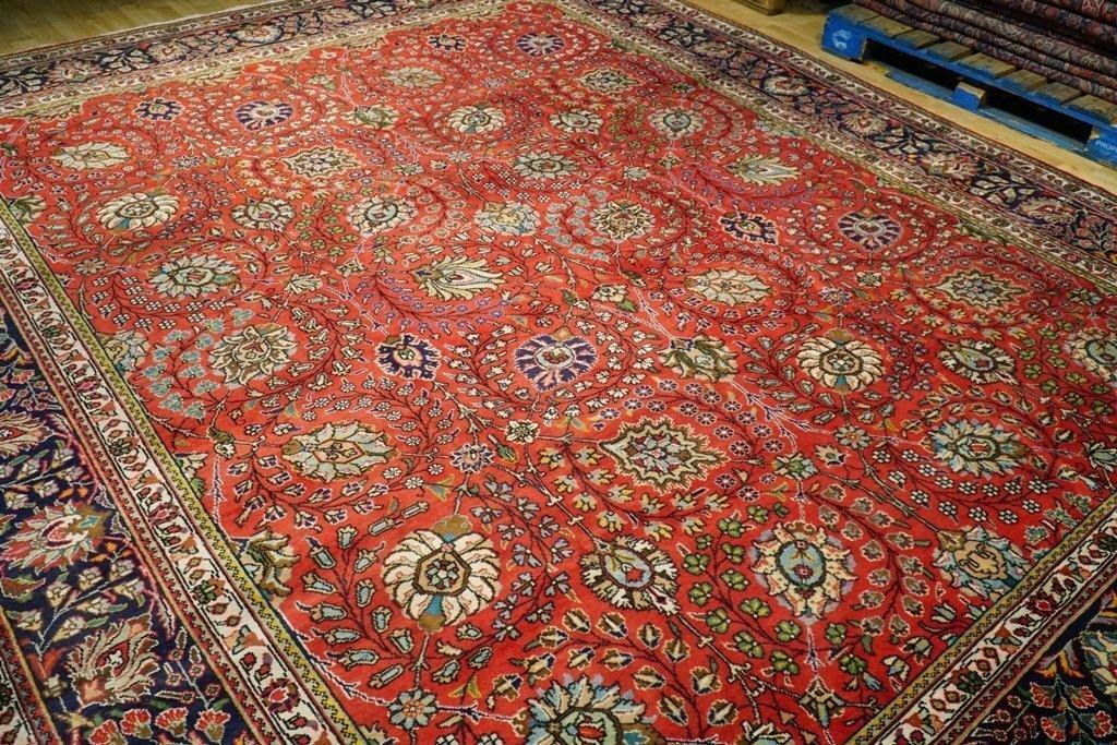 ALL OVER RED BLUE Perssiaan Tabreez RUG Shah Abbasi 10x13' 74678 gallery