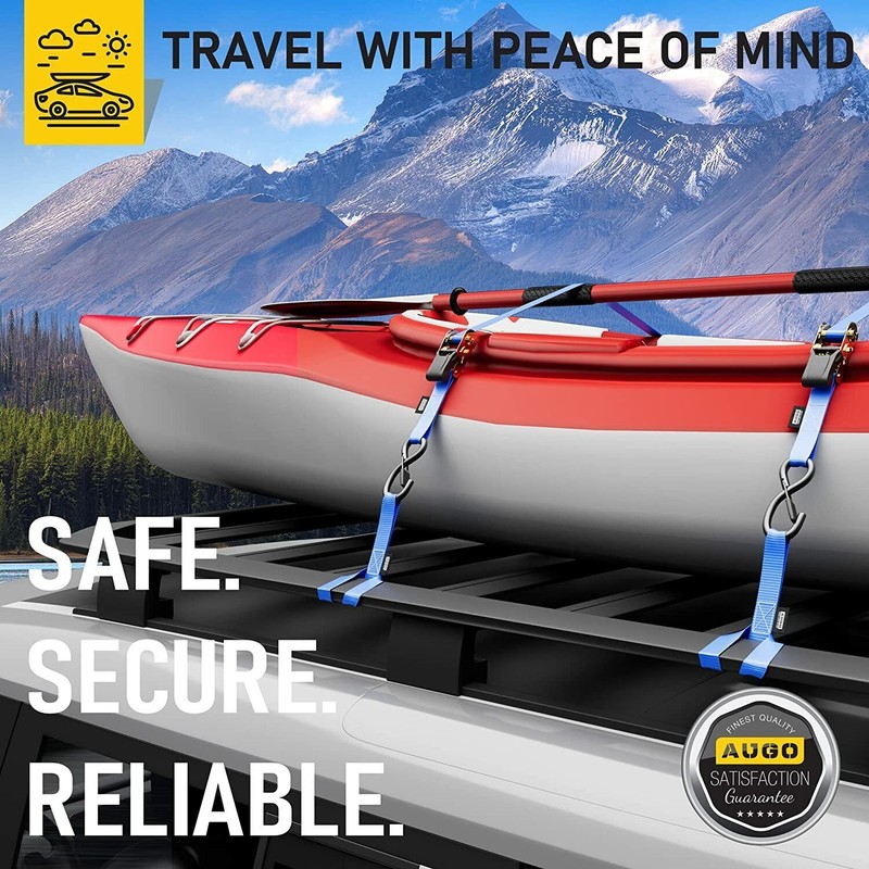 Soft Loop Tie Down Straps - 1,500Lbs Load Capacity & 4,500 Lbs Breaking Strength gallery