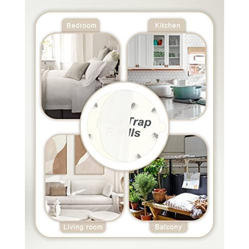 20 Pack Flea Trap Refill Discs Replacement Glue Boards 7.1 Sticky Pads Fits New gallery