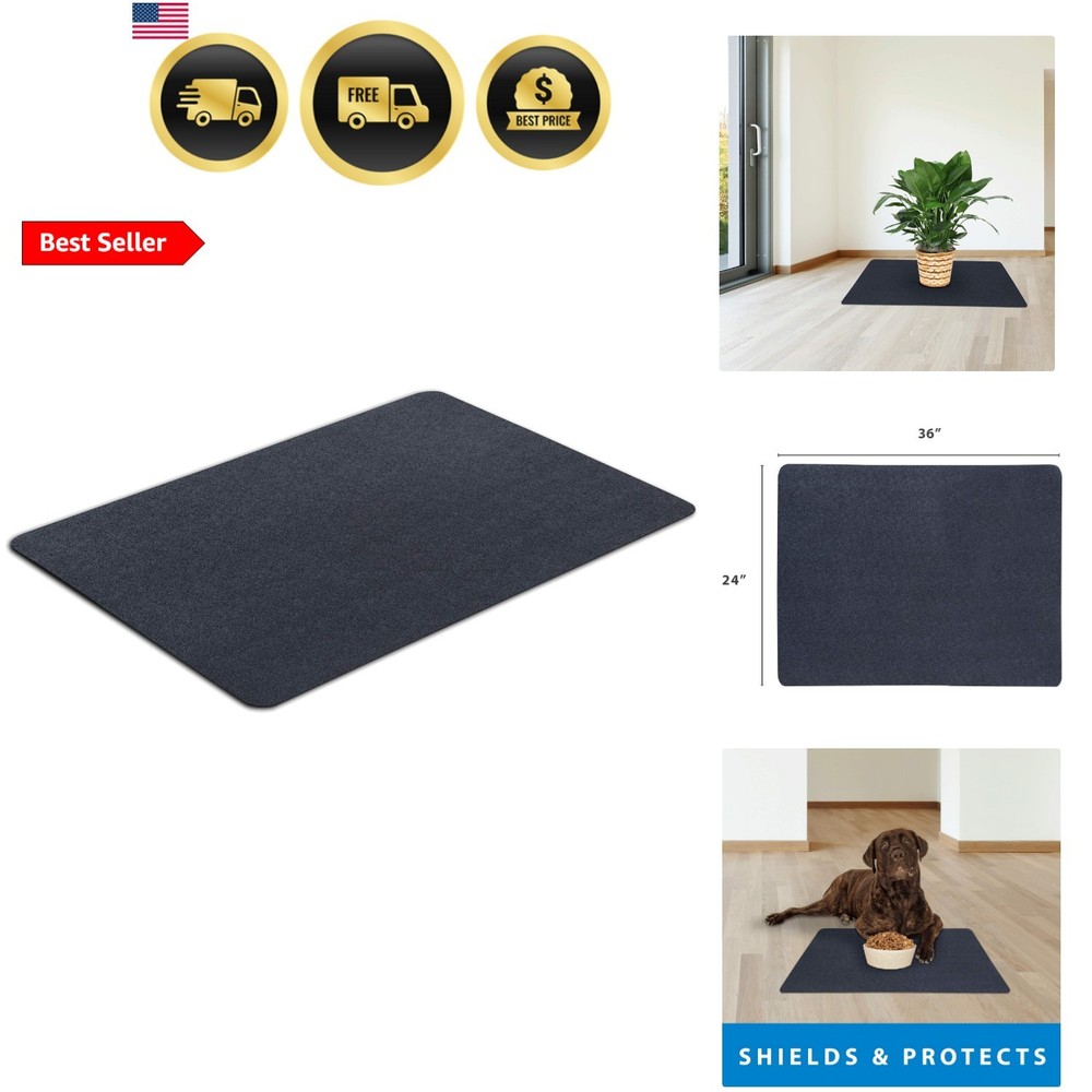 Multi-Purpose Recycled Rubber Floor Mat for Indoor or Outdoor Use, Utility Ma...