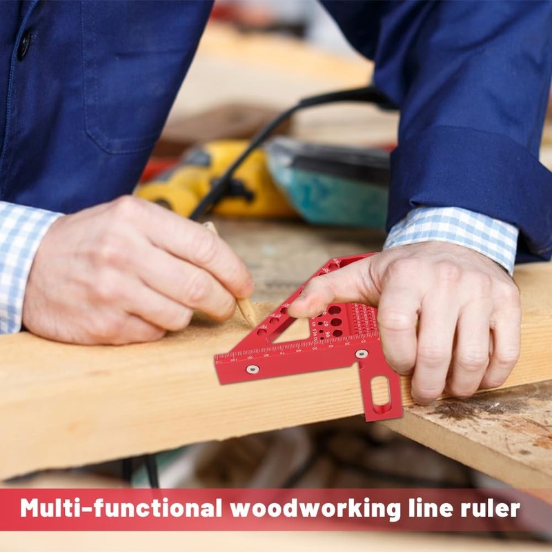 3D Multi-Angle Measuring Ruler Carpenter Square Layout Tool for Woodworking gallery