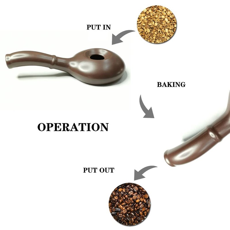Ceramic Coffee Roaster Machine for Home Use, Handy Stovetop Coffee Bean Roast... gallery