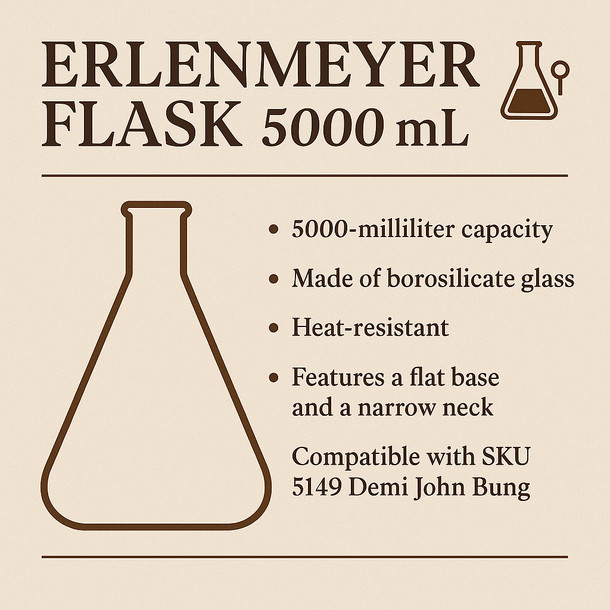 LD Carlson Erlenmeyer Flask 5000 mL gallery