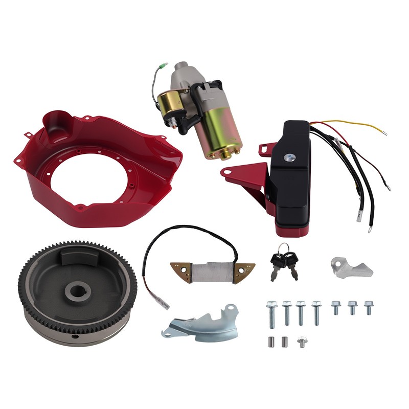 Electric Start Kit Flywheel Starter Engine Ignition For Honda GX160 5.5HP GX200 gallery
