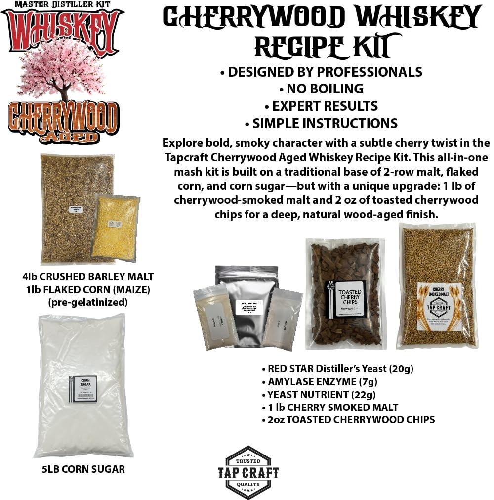 Cherrywood Aged Whiskey Recipe Mash Kit gallery